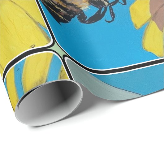 "Garden Dance" Gemälde Geschenkpapier (Rolleneckpunkt)