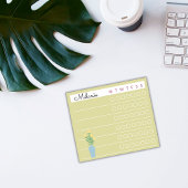 Garden Day Dreams - Weekly Checklist Floral Sticky Post-it Klebezettel