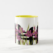 Garden Deluxe: Handgearbeitete Keramik Tasse mit F (Mittel)