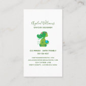 Garden Designer Business Card Visitenkarte (Rückseite)