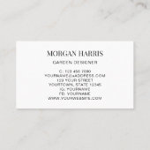 Garden Designer Wasserfarben Grüne Visitenkarte (Rückseite)