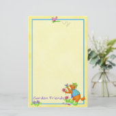 Garden Dog "Garden Friends" Geschichten Briefpapier (Stehend Vorderseite)