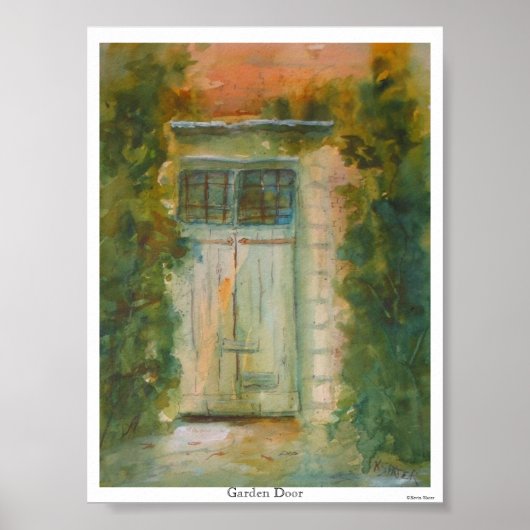 Garden Door by Kevin E. Slater Poster (Vorne)