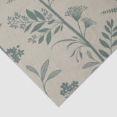 Garden Dream Elegant Botanical Silhouette - beige Seidenpapier (Detail)