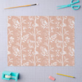 Garden Dream Elegant Botanical Silhouette - peach Seidenpapier (Basteln)