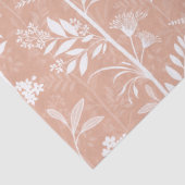 Garden Dream Elegant Botanical Silhouette - peach Seidenpapier (Detail)