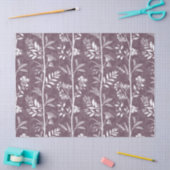 Garden Dream Elegant botanical silhouette - plum Seidenpapier (Basteln)