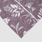 Garden Dream Elegant botanical silhouette - plum Seidenpapier (Detail)