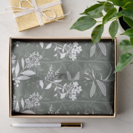 Garden Dream Elegant Botanicals - forest green Seidenpapier