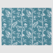 Garden Dream Elegant Botanicals - turquoise Seidenpapier (Vorderseite)