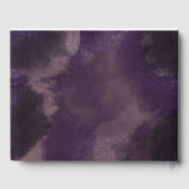 Garden Dreamy Rose Imitate Gold Splash Hochzeit Gästebuch (Rückseite)