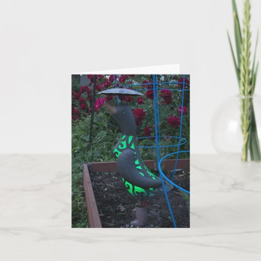 Garden Duck Karte (Vorderseite)