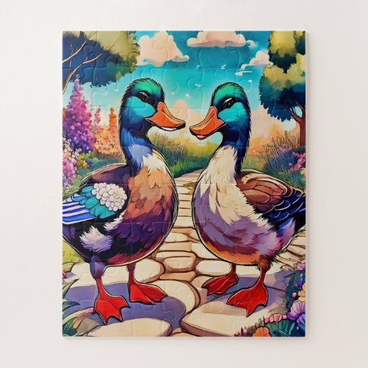 Garden Ducks Puzzle (Vertikal)