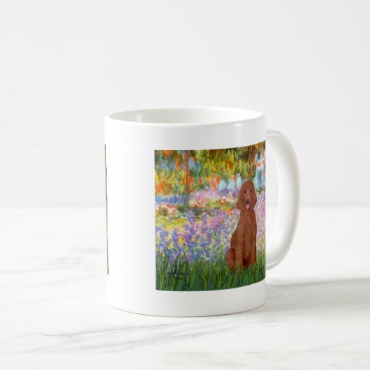 Garden - Dunkles rotes Poodle #1 Kaffeetasse (VorderseiteRechts)