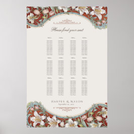 Garden Elegance Blumenzwiebelkarte Poster