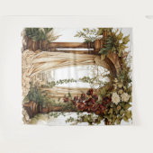 Garden Elegance Custom Wedding Backdrop Wandteppich (Vorderseite (Horizontal))