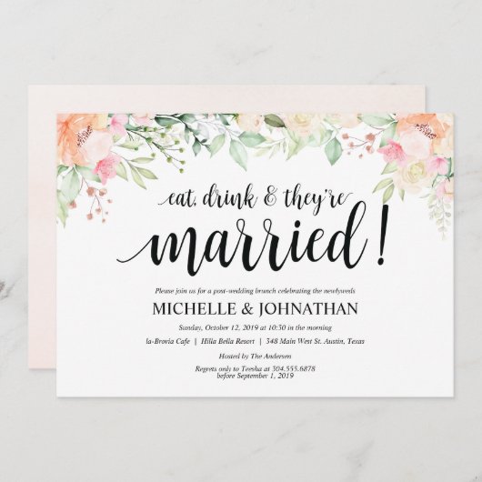 Garden Elegance Einladung (Vorne/Hinten)