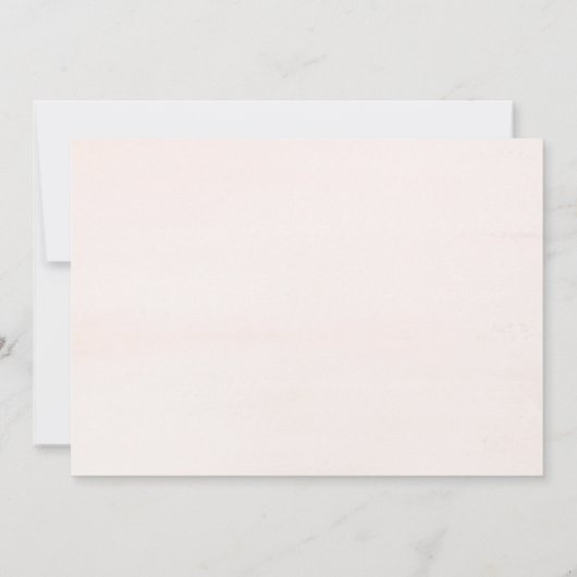 Garden Elegance Hochzeitliches Probe Dinner Einladung (Rückseite)