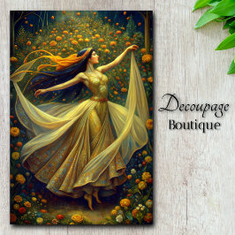 Garden Enchantress Golden Twilight Traumstrecke Ai Seidenpapier