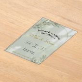 Garden Estate Wedding Invitation – Acrylic Minimal Acryleinladungen (Ablage )