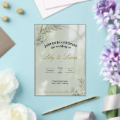 Garden Estate Wedding Invitation – Acrylic Minimal Acryleinladungen (In Situ (Hochzeit))