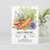 Garden Explorers Birthday Einladung (Stehend Vorderseite)