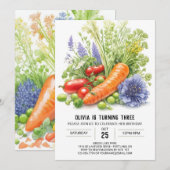 Garden Explorers Birthday Einladung (Vorne/Hinten)