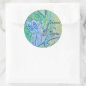 Garden Fairies Blume Art Custom Deckler Runder Aufkleber (Tasche)