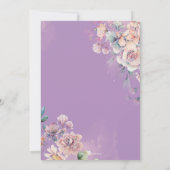 Garden Fairies Little Fairy Erster Geburtstag Einladung (Rückseite)