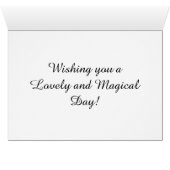 Garden Fairy Birthday Card (Innenansicht Horizontal (Unten))