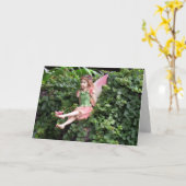 Garden Fairy Birthday Card Karte (Gelbe Blume)