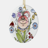 Garden Fairy Folk Keramikornament (Rechts)