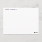 Garden Fairy Happy Geburtstag Custom Postkarten (Rückseite)