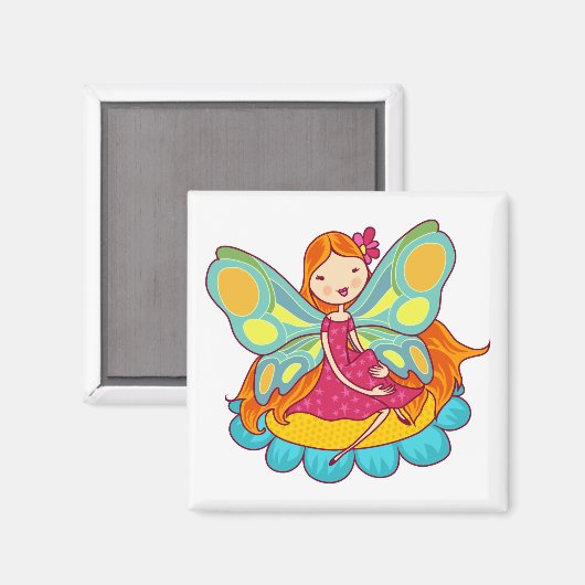 Garden Fairy Magnet (Vorderseite/Rückseite)
