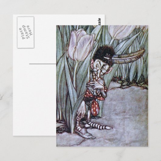 Garden Fairy Postkarte (Vorne/Hinten)