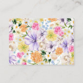 Garden Fantasy | Date Night Ideas Brautparty Begleitkarte (Rückseite)