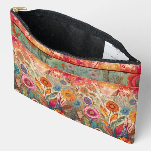 Garden Fantasy Zippered Pouch Zubehörtasche (Offen)