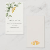 Garden Fauna Butterfly Diaper Raffle Baby Dusche Begleitkarte (Vorne/Hinten)