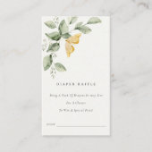 Garden Fauna Butterfly Diaper Raffle Baby Dusche Begleitkarte (Vorderseite)