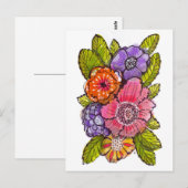 Garden Fauxtanical 1 Postkarte (Vorne/Hinten)