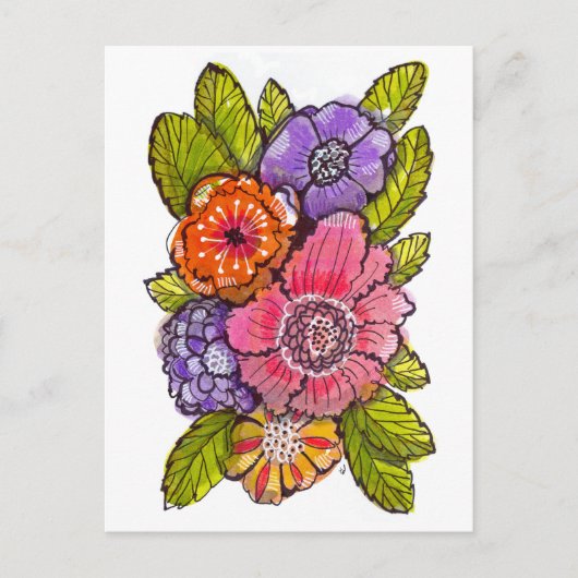 Garden Fauxtanical 1 Postkarte (Vorderseite)
