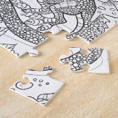 Garden Fee Dragon Farbe Ihr eigenes Rätsel Puzzle (Seite)