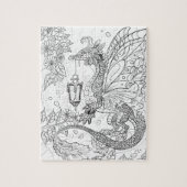 Garden Fee Dragon Farbe Ihr eigenes Rätsel Puzzle (Vertikal)