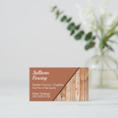 Garden Fencing Business Card Visitenkarte (Stehend Vorderseite)