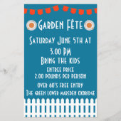 Garden Fete Einladung Flyer (Vorne)