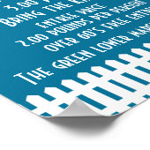 Garden Fete Einladung Poster (Ecke)