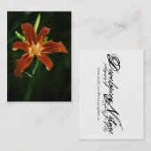 Garden Flame Mini Print Visitenkarte (Vorne/Hinten)