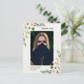 Garden Floral Abschluss Foto Danke Postcard Postkarte (Stehend Vorderseite)