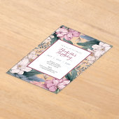 Garden Floral Acryleinladungen (Ablage )