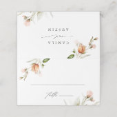 Garden Floral Bouquet Platzkarte (Außenseite Aufgefaltet)